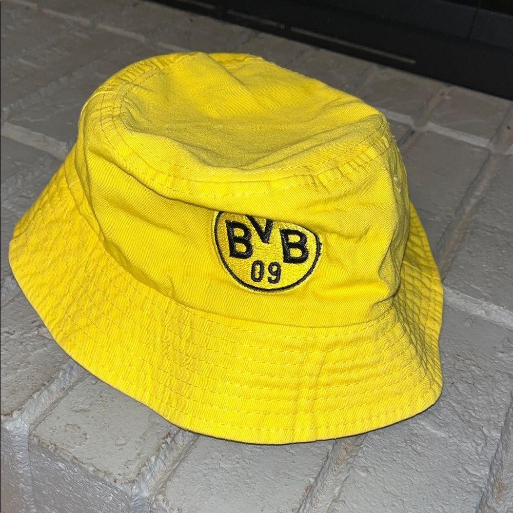 German Bundesliga BVB 09 Yellow Black Cotton casual soccer bucket hat cap osfa - Picture 3 of 4
